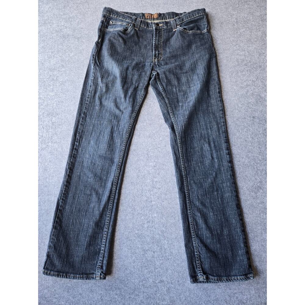 Blue Pronto Uomo Jeans Men's 36x30 Straight Leg 5-Pocket Cotton Denim Blue